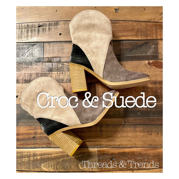 Ava Color Block Tri-Tone Bootie - Picture 3 of 13